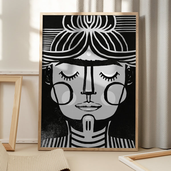 Tablou înramat „Symmetric Serenity” de Treechild