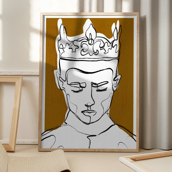 Tablou înramat „Silent Monarch” de Treechild