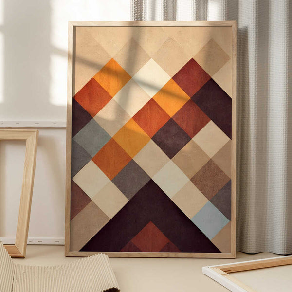 Tablou înramat „Geometric Harmony” de Treechild