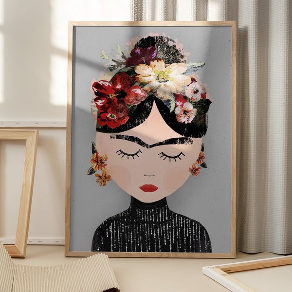 Tablou înramat „Floral Serenity” de Treechild