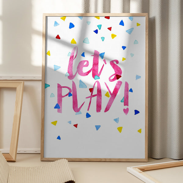 Tablou înramat „Playful Confetti Burst” de Treechild