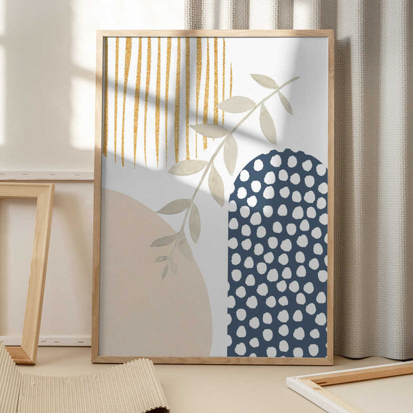 Tablou înramat „boho blue-1” de Sally Ann Moss