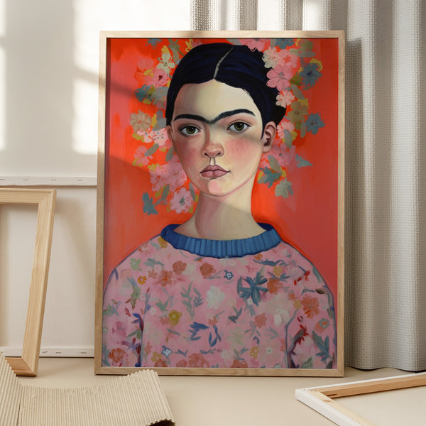 Tablou înramat „Floral Portrait Aura” de Treechild