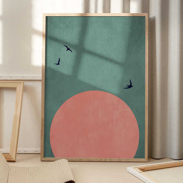 Tablou înramat „A Beautiful Day” de Kubistika