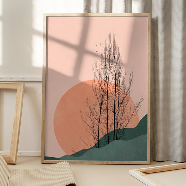 Tablou înramat „Sunset Memories” de Kubistika