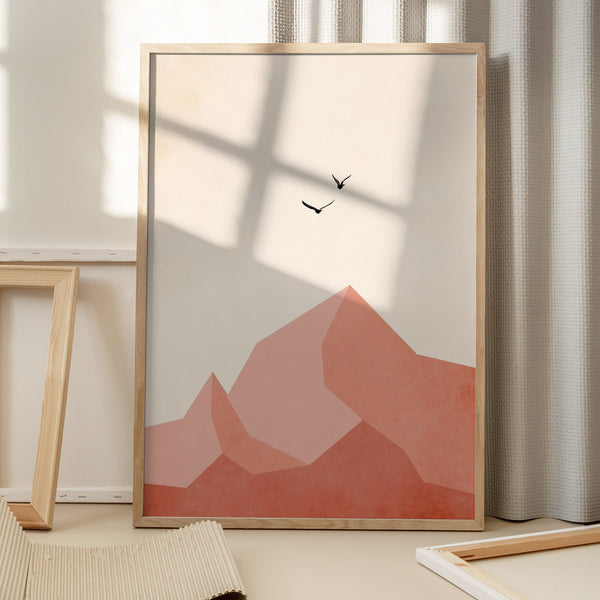 Tablou înramat „Zugspitze, Eins” de Kubistika