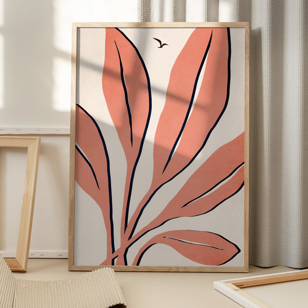 Tablou înramat „Ophelia Rosé” de Kubistika