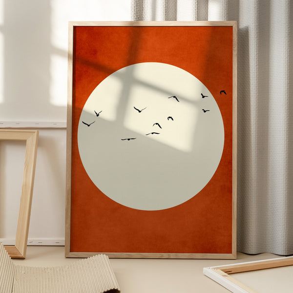 Tablou înramat „Warming Feelings” de Kubistika