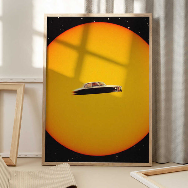 Tablou înramat „Space Chase” de Taudalpoi