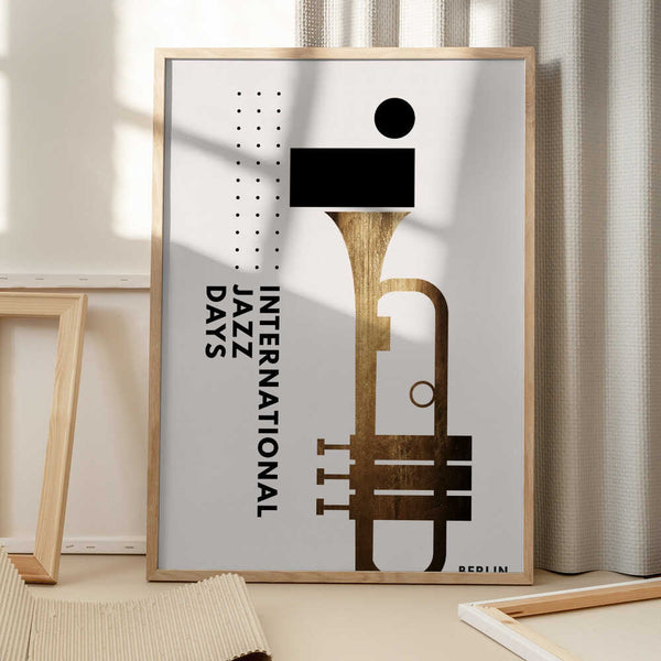 Tablou înramat „Jazzy Days 1” de Kubistika