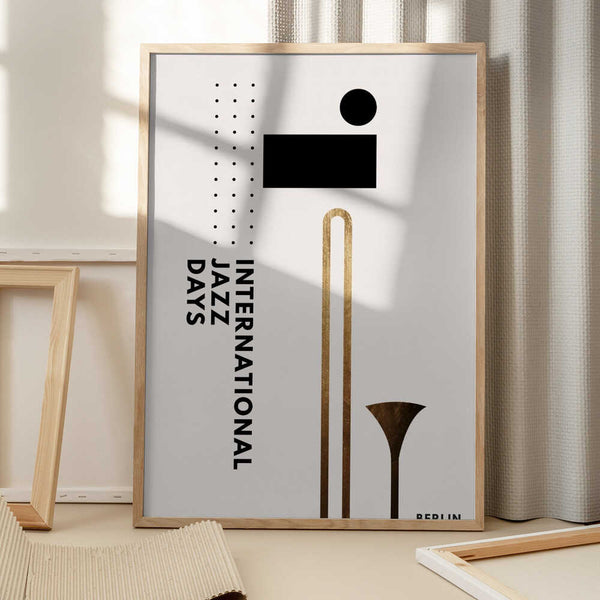 Tablou înramat „Jazzy Days 3” de Kubistika