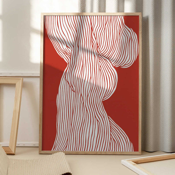 Tablou înramat „Flowing Contours” de Treechild