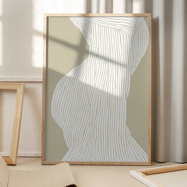 Tablou înramat „Flowing Lines Emerge” de Treechild
