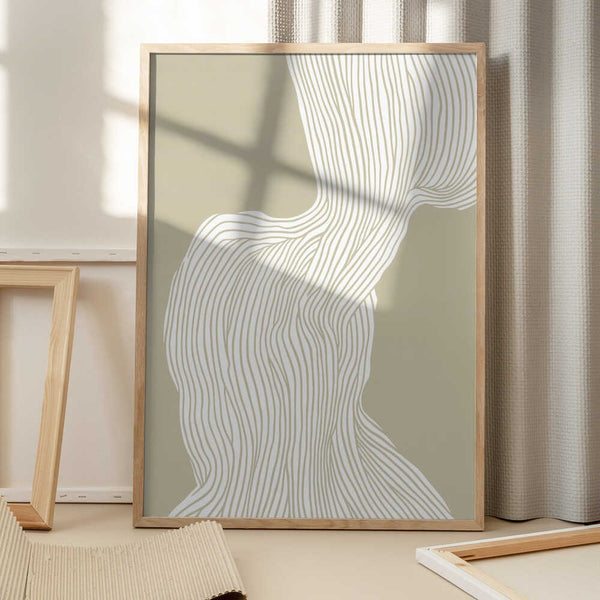 Tablou înramat „Flowing Linescape” de Treechild