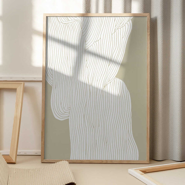 Tablou înramat „Flowing Line Harmony” de Treechild