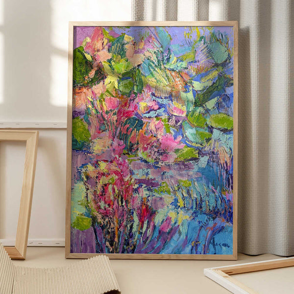 Tablou înramat „Vibrant Floral Dreams” de Dorothy Fagan