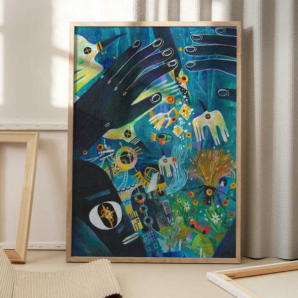 Tablou înramat „Seagulls” de Changyu Zou