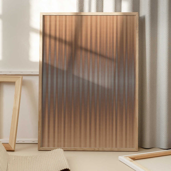 Tablou înramat „Euphoria - Orange and Gray” de Alma