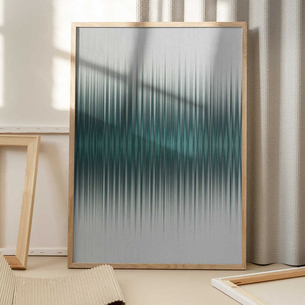 Tablou înramat „Euphoria - White and Green” de Alma