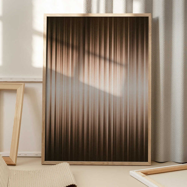 Tablou înramat „Euphoria - Brown and White” de Alma