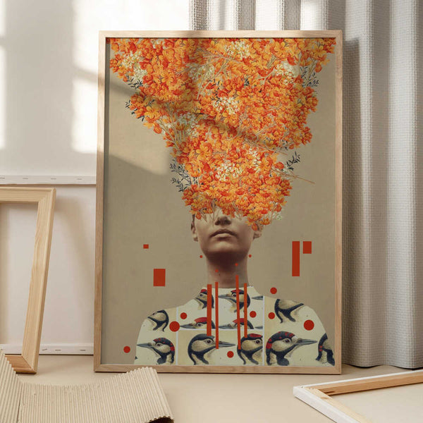 Tablou înramat „Bird Flight In Autumn” de Frank Moth