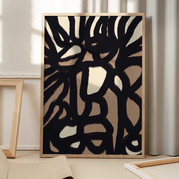 Tablou înramat „Dynamic Interplay Of Shapes” de Little Dean