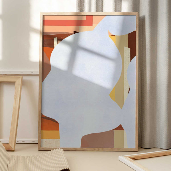 Tablou înramat „Geometric Shapes And Fluid Forms” de Little Dean