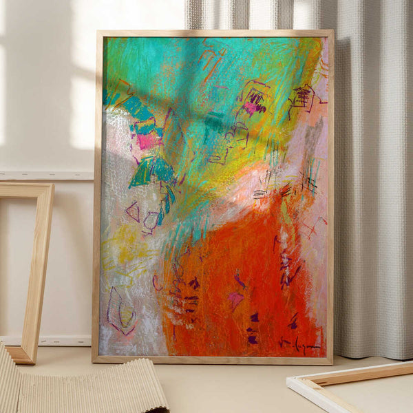 Tablou înramat „ Radiant Whirlwind” de Dorothy Fagan