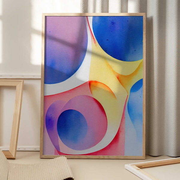 Tablou înramat „Nature Inspired Abstract Watercolor (Day 40)” de Mauro