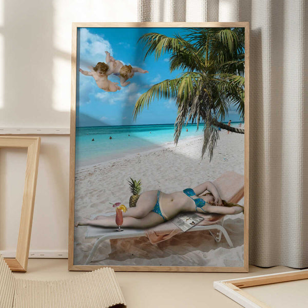 Tablou înramat „Venus On Beach” de Dikhotomy