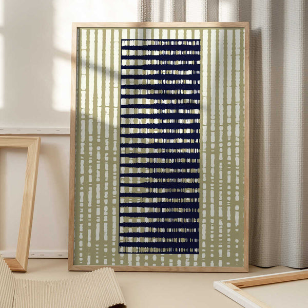 Tablou înramat „Geometric Pattern with Vertical Stripes” de Petr Strnad