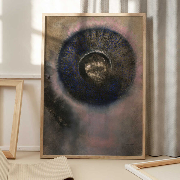 Tablou înramat „Head Within an Aureole” de Odilon Redon