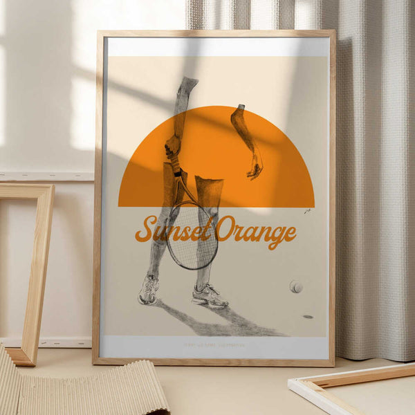 Tablou înramat „Sunset Orange” de Jenny Liz Rome