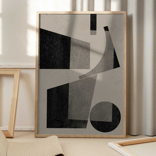 Tablou înramat „Geometric Harmony” de THE MIUUS STUDIO