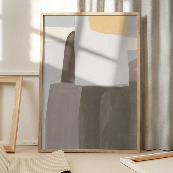 Tablou înramat „Muted Geometry” de Little Dean