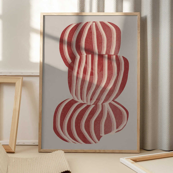 Tablou înramat „Striped Balance” de THE MIUUS STUDIO