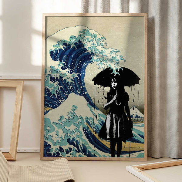 Tablou înramat „Under the Wave” de Dikhotomy