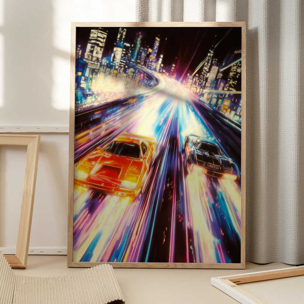 Tablou înramat „Street Racers” de Taudalpoi
