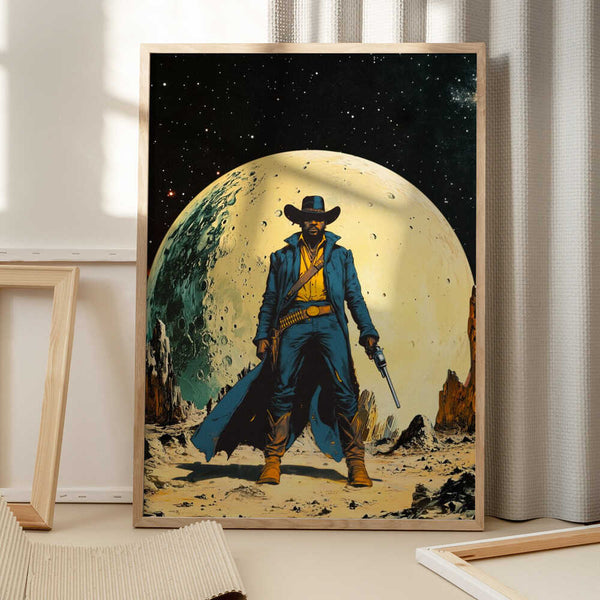 Tablou înramat „Cosmic Sheriff” de Taudalpoi