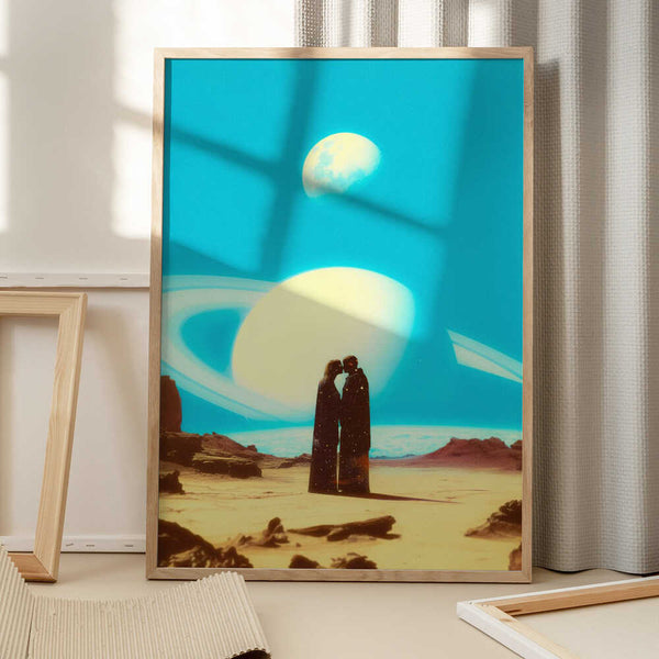 Tablou înramat „Falling In Love On Mars” de Taudalpoi