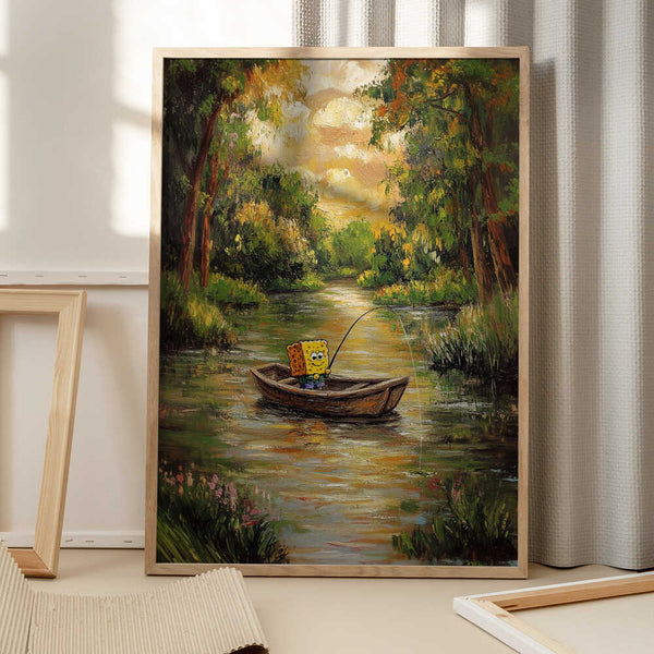 Tablou înramat „Bob by the river” de Dikhotomy
