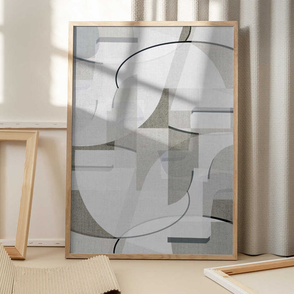 Tablou înramat „Neutral Curves 3” de cartissi