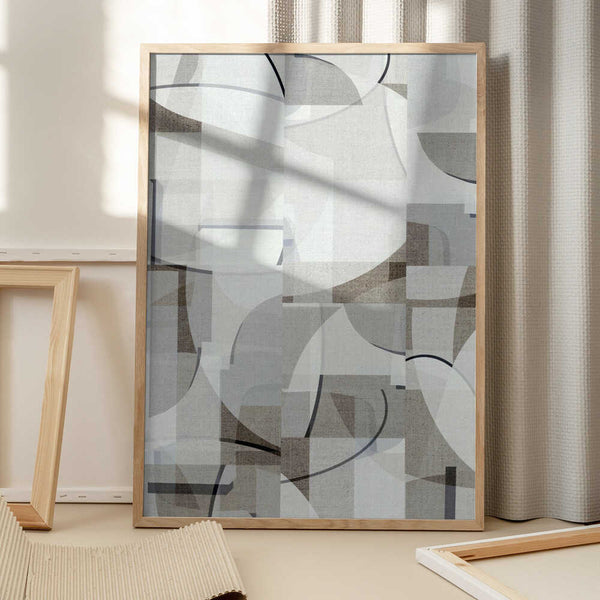 Tablou înramat „Neutral Curves 7” de cartissi