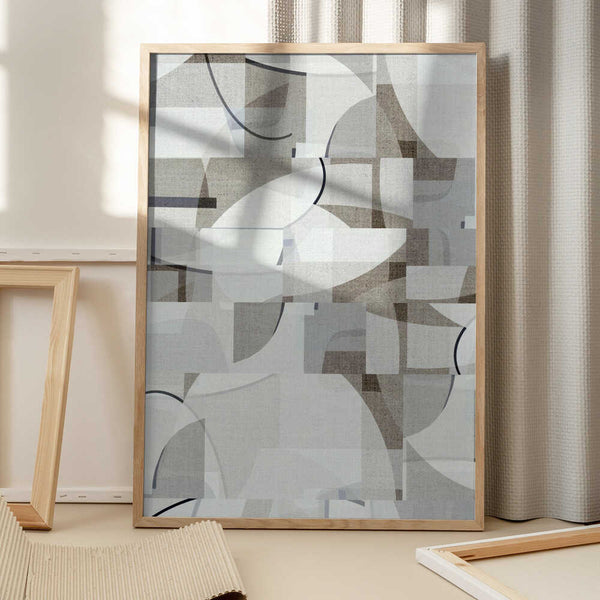Tablou înramat „Neutral Curves 8” de cartissi
