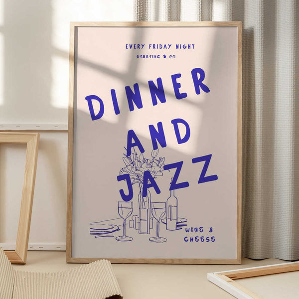 Tablou înramat „Jazz Night Feast” de Treechild