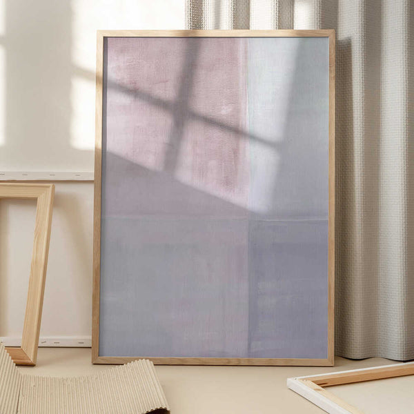 Tablou înramat „Pastel Painted Wall Mauve Pink” de Alexandra Weise