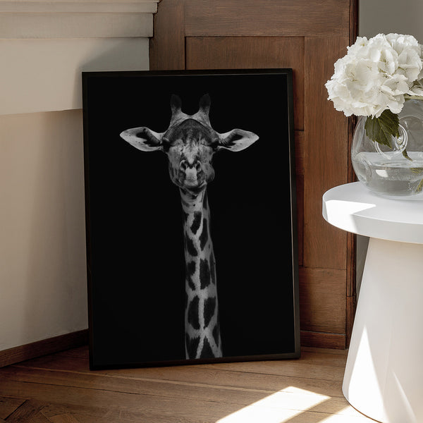 Tablou înramat „Giraffe Portrait” de WildPhotoArt