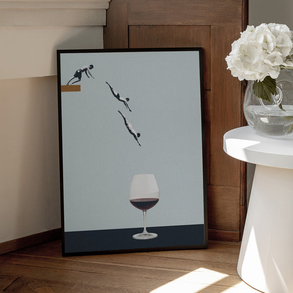 Tablou înramat „Your best friends forget you get old” de Maarten Léon