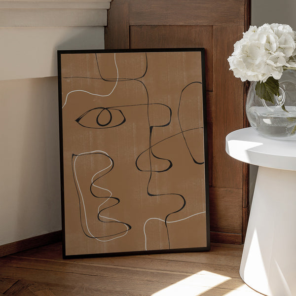 Tablou înramat „Whimsical Lines” de THE MIUUS STUDIO