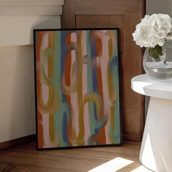 Tablou înramat „Flowing Hues Harmony” de Treechild